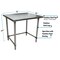 Bk Resources Stainless Steel Work Table With Open Base, Plastic Feet, 36"Wx30"D SVTOB-3630 - alternate 2